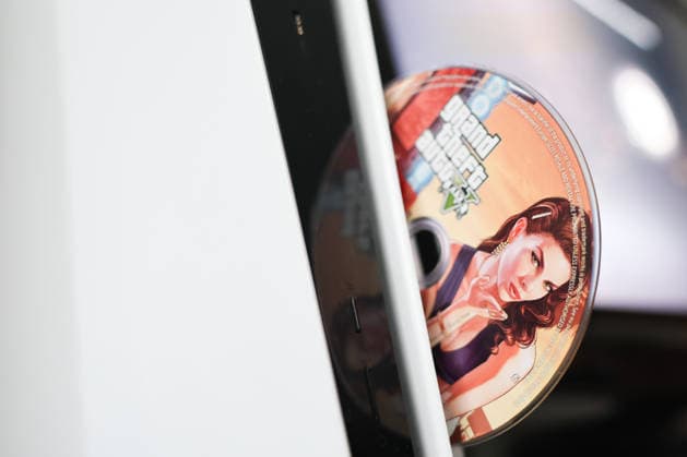 PlayStation Physical Disc Photo Illustrations GTA V physical disc is seen in PlayStation 5 console in this illustration photo taken in Krakow, Poland on July 1, 2026. Krakow Poland  Copyright: xJakubxPorzyckix originalFilename: porzycki-playstat260701_nptdv.jpg