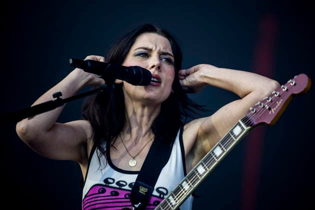 Wolf Alice live at Roskilde Festival 2026 Roskilde, Denmark. 01st, July 2026. The British alternative rock band Wolf Alice performs a live concert during the Danish music festival Roskilde Festival 2026 in Roskilde. Here singer and musician Ellie Rowsell is seen live on stage. Denmark, Roskilde  Copyright: xGonzalesxPhoto LassexLagonix