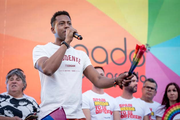 MADO 2026 Opening Ceremony The organizing bodies of Madrid’s LGBTIQ Pride—AEGAL, COGAM, and FELGTBI—during the opening ceremony of Madrid Pride 2026 (MADO 2026), in Pedro Zerolo Square on July 1, 2026, in Madrid, Spain. The official opening will once again be led by La Plexy, a familiar face on Madrid’s nightlife scene. Alongside the emcee, the LGBTQI film opening ceremony will be hosted by Cayetana Guillén Cuervo, while Kany García will serve as the opening speaker for Latino Pride on July 1, 2026, in Madrid, Spain.  Copyright: xA.xPÃ rezxMecax 7636971