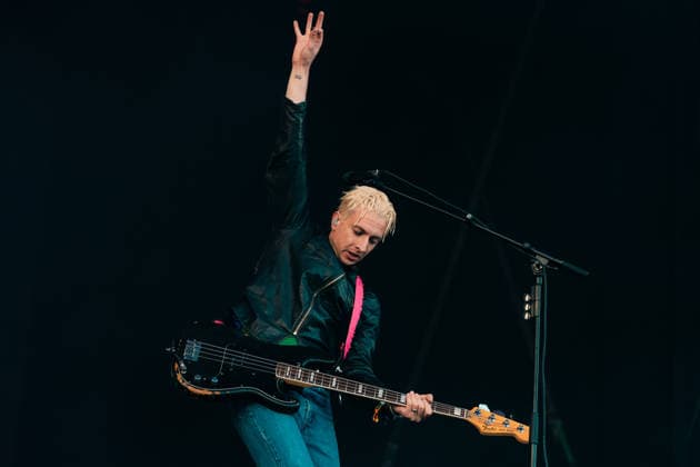 Wolf Alice live at Roskilde Festival 2026 Roskilde, Denmark. 01st, July 2026. The British alternative rock band Wolf Alice performs a live concert during the Danish music festival Roskilde Festival 2026 in Roskilde. Here bass player Theo Ellis is seen live on stage. Denmark, Roskilde  Copyright: xGonzalesxPhoto MathiasxKristensenx