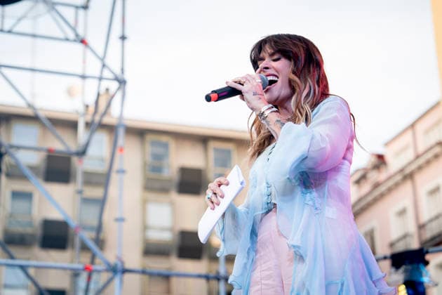 MADO 2026 Opening Ceremony: Singer Kany García during the opening ceremony of Madrid Pride 2026 (MADO 2026) in Pedro Zerolo Square on July 1, 2026, in Madrid, Spain. The official opening will once again be led by La Plexy, a familiar face on Madrid’s nightlife scene. Alongside the master of ceremonies, the LGBTI film festival opening address will be hosted by Cayetana Guillén Cuervo, while Kany García will serve as the keynote speaker for Latino Pride on July 1, 2026, in Madrid, Spain.  Copyright: xA.xPÃ rezxMecax 7636993