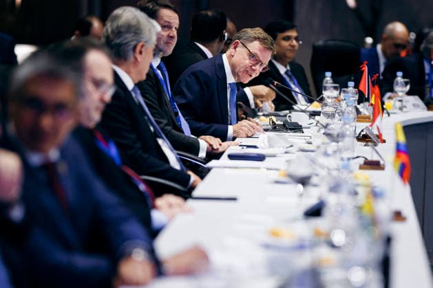 Johann Wadephul (CDU), Bundesaussenminister, aufgenommen im Rahmen der Mercosur Konferenz in Asuncion, 30.06.2026. Fotografiert im Auftrag des Auswaertigen Amtes (AA) Asuncion Paraguay *** Johann Wadephul (CDU), Federal Minister of Foreign Affairs, photographed during the Mercosur Conference in Asunción, June 30, 2026. Photographed on behalf of the Federal Foreign Office (AA) in Asunción, Paraguay. Copyright: xFelixxZahnx