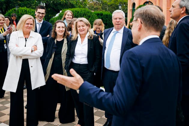 Johann Wadephul (CDU), Bundesaussenminister, aufgenommen in Asuncion, 30.06.2026. Fotografiert im Auftrag des Auswaertigen Amtes (AA) Asuncion Paraguay *** Johann Wadephul (CDU), Federal Minister of Foreign Affairs, photographed in Asunción on June 30, 2026. Photographed on behalf of the Federal Foreign Office (AA) in Asunción, Paraguay. Copyright: xFelixxZahnx