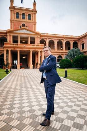 Johann Wadephul (CDU), Bundesaussenminister, aufgenommen in Asuncion, 30.06.2026. Fotografiert im Auftrag des Auswaertigen Amtes (AA) Asuncion Paraguay *** Johann Wadephul, CDU, Federal Minister of Foreign Affairs, photographed in Asunción on June 30, 2026. Photographed on behalf of the Federal Foreign Office (AA) in Asunción, Paraguay. Copyright: xFelixxZahnx