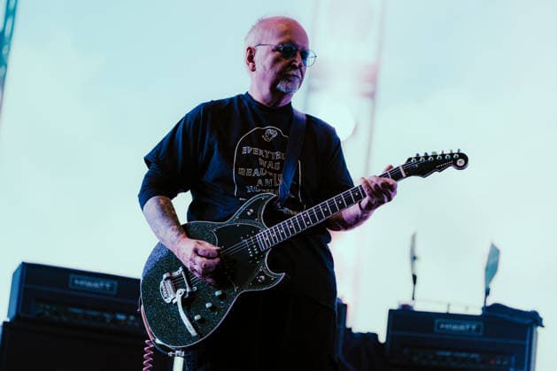 The Cure live at Roskilde Festival 2026 Roskilde, Denmark. 01st, July 2026. The English rock band The Cure performs a live concert during the Danish music festival Roskilde Festival 2026 in Roskilde. Here guitarist Reeves Gabrels is seen live on stage. Denmark, Roskilde  Copyright: xGonzalesxPhoto MathiasxKristensenx