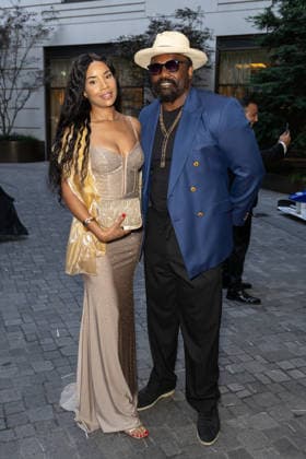 Nexo Grand Prix Ball in London, UK - 01 Jul 2026 (L-R), Monique Honeyghan, the daughter of British boxing legend Lloyd Honeyghan and Derek Chisora attend the Nexo Grand Prix Ball at The Peninsula Hotel, London. London United Kingdom Copyright: xPhilxLewisx xSOPAxImagesx HoneyghanChisora-9810