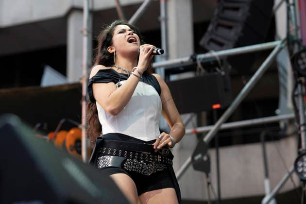 Singer María Cruz seen in MADO 2026 Festival in Madrid, Spain - 2 JULY 2026. The singer María Cruz seen performing during the MADO 2026 Festival in the Plaza de las Reinas. Madrid Spain Copyright: xAtilanoxGarciax xSOPAxImagesx photo00708