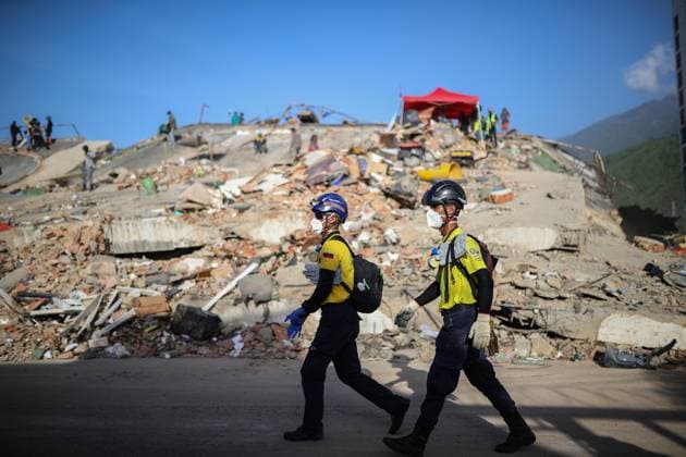 Devastation in La Guaira s coastal neighborhoods after Venezuela earthquakes LA GUAIRA, VENEZUELA - JULY 2: A general view shows the popular coastal neighborhoods of Carabellada and Caribe, once favorites among vacationers, turned into piles of rubble in La Guaira, the city most affected by the earthquakes in Venezuela, revealing the true horror of the disaster on July 2, 2026. Cem Tekkesinoglu Anadolu La Guaira Venezuela. Editorial use only. Please get in touch for any other usage.  Copyright: x2026xAnadoluxCemxTekkesinoglux