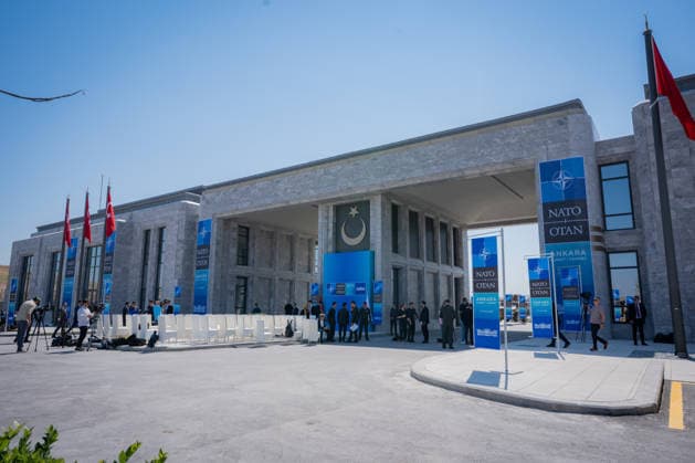 Ay Yildiz Joint Headquarters in Ankara??????? ANKARA, TURKIYE - JULY 2: A view of Ay Yildiz Joint Headquarters, which brings together the General Staff and the Army, Navy, and Air Force commands under one roof, in Ankara, Turkiye on July 2, 2026. Distinguished by its crescent-and-star-inspired architecture, the complex is one of Turkiye s most significant defense investments. A reception for visiting defense ministers and senior NATO officials is scheduled to be held at the headquarters during the NATO Heads of State and Government Summit in Ankara on July 7-8. Ahmet Serdar Eser Anadolu Ankara Turkey. Editorial use only. Please get in touch for any other usage.  Copyright: x2026xAnadoluxAhmetxSerdarxEserx