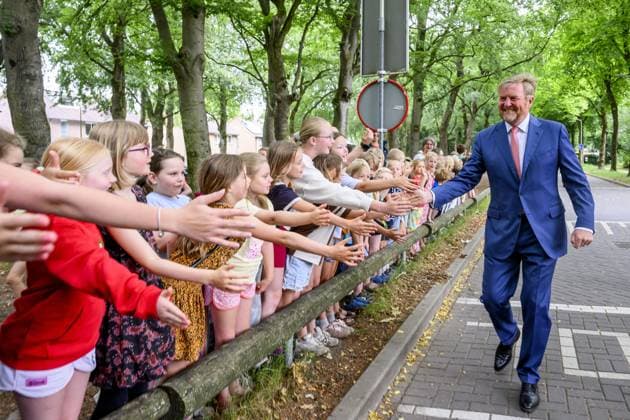 AUSTERLITZ, The Netherlands, 2026-07-02 10:17:57 AUSTERLITZ, 02-07-2026, Utrechtse Heuvelrug King Willem Alexander pays a visit to Austerlitz, situated amidst the forests on the Utrechtse Heuvelrug. The focus is on combating wildfires, the self-reliance of residents in this regard, and preventive measures taken at local, regional, and national levels. PHOTO: NLBeeld Patrick van Emst Credit: NL Beeld Patrick van Emst  Copyright: xx x