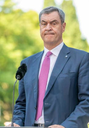 Markus Söder - PK - Koalitionsausschuss EUR, Deutschland, Berlin, 02.07.2026: Bundeskanzler Friedrich Merz (CDU), Bundesfinanzminister Lars Klingbeil (SPD), Bärbel Bas (SPD) Bundesministerin für Arbeit und Soziales und Markus Söder (CSU) Ministerpräsident des Freistaates Bayern. Pressekonferenz zu den Ergebnissen des Koalitionsausschusses. *** Markus Söder Press Conference, Coalition Committee, EUR, Germany, Berlin, July 2, 2026 Federal Chancellor Friedrich Merz (CDU), Federal Minister of Finance Lars Klingbeil (SPD), Bärbel Bas (SPD), Federal Minister of Labor and Social Affairs, and Markus Söder (CSU), Minister-President of the Free State of Bavaria, held a press conference on the results of the coalition committee meeting