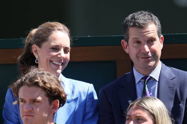 . 02 07 2026. London, United Kingdom. Kate Middleton, the Princess of Wales, during day four of the Wimbledon Tennis Championships in London.  xStephenxLockx xi-Imagesx IIM-26878-0014