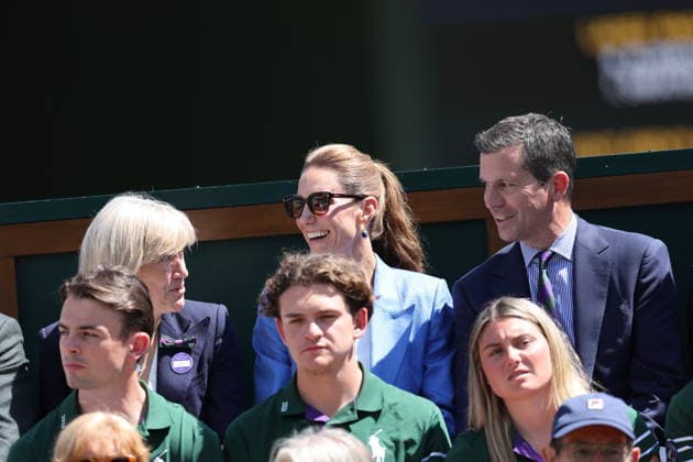 . 02 07 2026. London, United Kingdom. Kate Middleton, the Princess of Wales, during day four of the Wimbledon Tennis Championships in London.  xStephenxLockx xi-Imagesx IIM-26878-0016