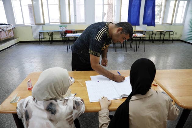 2026 Legislative Elections in Algeria: Voting in the legislative elections in Algiers, Algeria, on July 2, 2026. The electorate, including the diaspora, numbers 24,727,041 registered voters. These elections will determine the 407 members of the 10th legislature of theNational People’s Assembly (APN), whose term will be five years. Photo by Billel Bensalem, APP, Algiers, Algeria Copyright: xAlgÃ riexPressexPhotosxBillelxBensalemx xAPPx IMG_5242