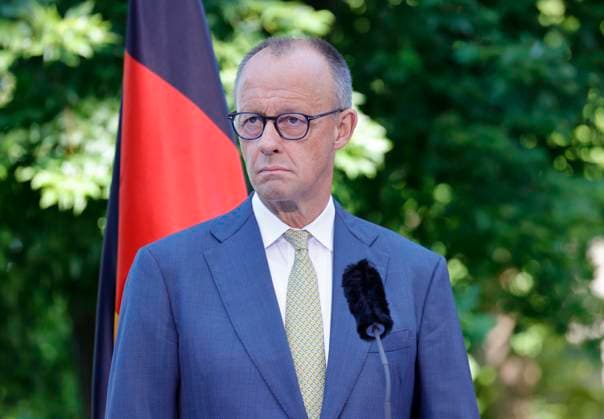 Bundeskanzler und Parteivorsitzende der CDU Deutschlands, Friedrich Merz MdB, Deutschland, Berlin, Bundeskanzleramt, Presseunterrichtung zu den Beratungen des Koalitionsausschusses *** Chancellor and Chair of Germany s CDU, Friedrich Merz, Member of the Bundestag, Germany, Berlin, Federal Chancellery, Press Briefing on the Coalition Committee s Deliberations