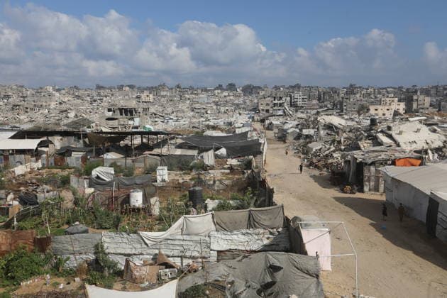 Displaced Palestinians Shelter Near Destroyed Homes as War Reaches 1,000 Days Displaced Palestinians go about their daily lives in worn-out tents erected near their destroyed homes east of Gaza City on July 2, 2026, as the war enters its 1,000th day. Hundreds of thousands of Palestinians continue to live in shelters and temporary camps following repeated displacement, while facing shortages of water, food and essential services, according to the United Nations and humanitarian organizations. Photo by Bilal Osama apaimages Gaza city Gaza Strip Palestinian Territory 020726_Gaza_BO_01(2) Copyright: xapaimagesxBilalxOsamax xapaimagesx