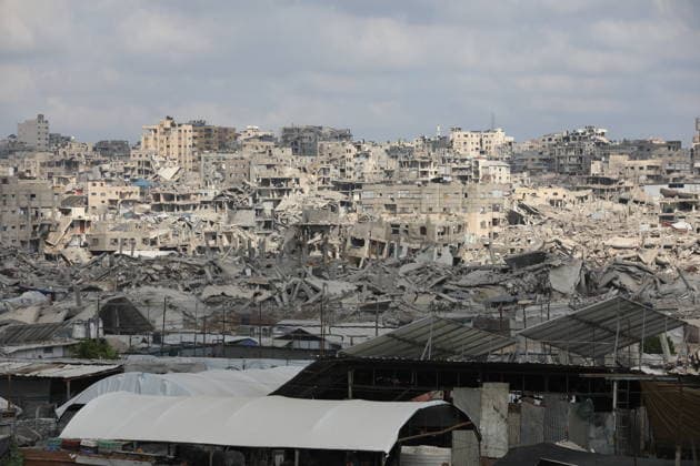 Displaced Palestinians Shelter Near Destroyed Homes as War Reaches 1,000 Days Displaced Palestinians go about their daily lives in worn-out tents erected near their destroyed homes east of Gaza City on July 2, 2026, as the war enters its 1,000th day. Hundreds of thousands of Palestinians continue to live in shelters and temporary camps following repeated displacement, while facing shortages of water, food and essential services, according to the United Nations and humanitarian organizations. Photo by Bilal Osama apaimages Gaza city Gaza Strip Palestinian Territory 020726_Gaza_BO_01(5) Copyright: xapaimagesxBilalxOsamax xapaimagesx