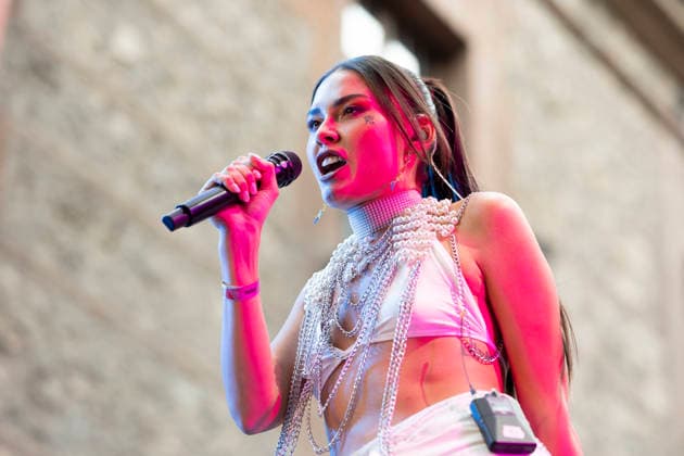 July 2, 2026, Madrid, Spain: The singer Klimax Nos performs during the MADO 2026 Festival, in the Plaza de las Reinas in Madrid. Madrid Spain - ZUMAs197 20260702_aaa_s197_080 Copyright: xAtilanoxGarciax