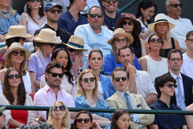 . 02 07 2026. London, United Kingdom. Kate Middleton, the Princess of Wales , watching the Katie Swan match on Court One on day four of the Wimbledon Tennis Championships in London.  xStephenxLockx xi-Imagesx IIM-26878-0028