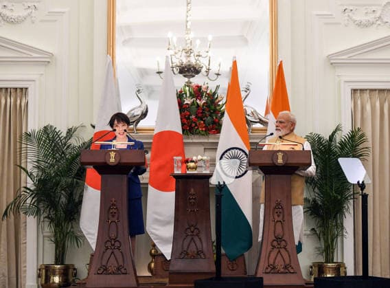 Prime Minister Narendra Modi with Japan s Prime Minister Sanae Takaichi during Joint Press Statement New Delhi, Jul 02 (ANI): Prime Minister Narendra Modi with Japan s Prime Minister Sanae Takaichi during Joint Press Statement, at Hyderabad House, in New Delhi on Thursday. New Delhi Delhi India Copyright: xANIx ANI_20260702178