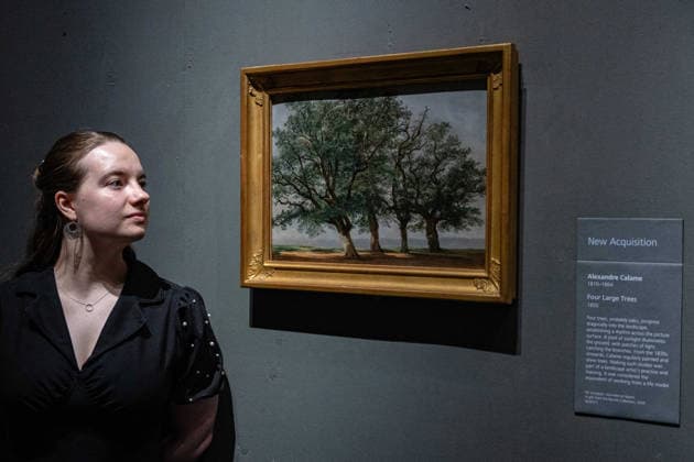 National Gallery Acquires Angelica Kauffmann and Swiss Masters, London, UK 2 July 2026 Alexandre Calame s Four Large Trees, before 1850, at the National Gallery, London, UK, on 2 July 2026. The landscape by one of the foremost Swiss painters of the 19th century forms part of a gift of three works by Swiss artists from the Barrett Collection of Dallas-based collectors Richard and Luba Barrett., Credit:Pete Speller Avalon  Copyright: xPetexSpellerx xAvalonx 1113947564