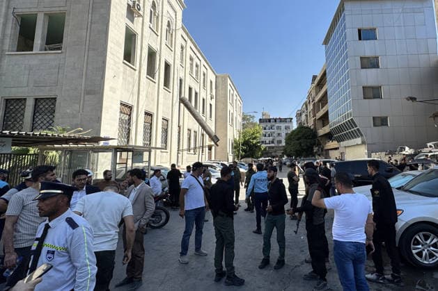 Several injured in blast at cafe in central Damascus DAMASCUS, SYRIA - JULY 2: Medics and security forces are deployed to the scene after a powerful explosion occurred at a cafe on the road leading to the historic Hamidiyeh Souq, one of the busiest spots in the Syrian capital of Damascus, on July 2, 2026. The blast, which took place near the Justice Palace, resulted in at least four deaths and left multiple people injured. Hisam Hac Omer Anadolu Damascus Syria. Editorial use only. Please get in touch for any other usage.  Copyright: x2026xAnadoluxHisamxHacxOmerx