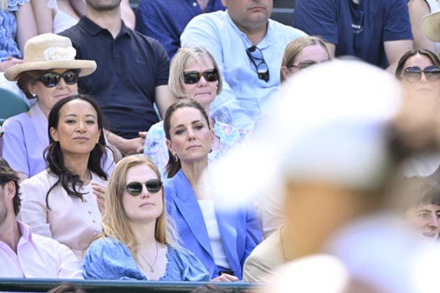Tennis - Wimbledon 2026 - ITF - The Championships - 02 06 2026 - Tennis - Wimbledon 2026 - ITF - The Championships - 02 06 2026 - Kate Princesse de Galles assiste au match sur le court numero 1 en compagnie d Andy Murray - Amgleterre London Copyright: xChryslenexCaillaud Psnewzx