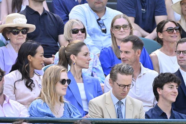 Tennis - Wimbledon 2026 - ITF - The Championships - 02 06 2026 - Tennis - Wimbledon 2026 - ITF - The Championships - 02 06 2026 - Kate Princesse de Galles assiste au match sur le court numero 1 en compagnie d Andy Murray - Amgleterre London Copyright: xChryslenexCaillaud Psnewzx