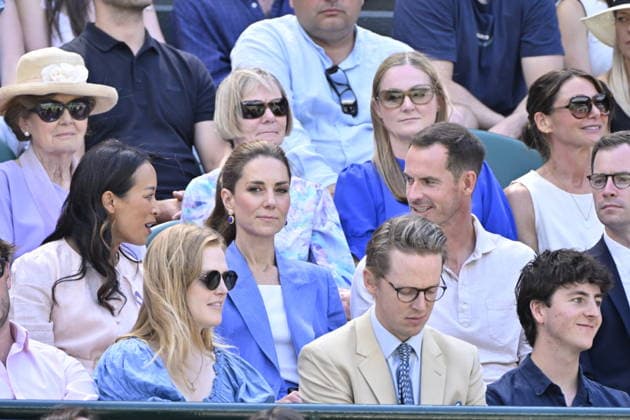 Tennis - Wimbledon 2026 - ITF - The Championships - 02 06 2026 - Tennis - Wimbledon 2026 - ITF - The Championships - 02 06 2026 - Kate Princesse de Galles assiste au match sur le court numero 1 en compagnie d Andy Murray - Amgleterre London Copyright: xChryslenexCaillaud Psnewzx
