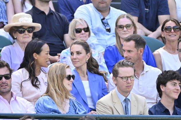 Tennis - Wimbledon 2026 - ITF - The Championships - 02 06 2026 - Tennis - Wimbledon 2026 - ITF - The Championships - 02 06 2026 - Kate Princesse de Galles assiste au match sur le court numero 1 en compagnie d Andy Murray - Amgleterre London Copyright: xChryslenexCaillaud Psnewzx