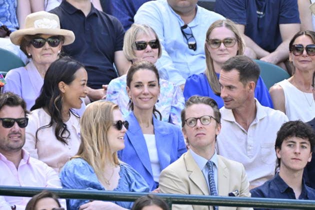 Tennis - Wimbledon 2026 - ITF - The Championships - 02 06 2026 - Tennis - Wimbledon 2026 - ITF - The Championships - 02 06 2026 - Kate Princesse de Galles assiste au match sur le court numero 1 en compagnie d Andy Murray - Amgleterre London  Copyright: xChryslenexCaillaud Psnewzx