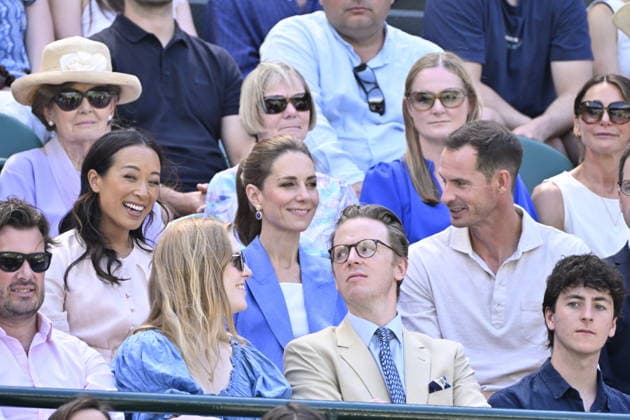 Tennis - Wimbledon 2026 - ITF - The Championships - 02 06 2026 - Tennis - Wimbledon 2026 - ITF - The Championships - 02 06 2026 - Kate Princesse de Galles assiste au match sur le court numero 1 en compagnie d Andy Murray - Amgleterre London Copyright: xChryslenexCaillaud Psnewzx