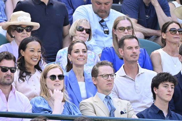 Tennis - Wimbledon 2026 - ITF - The Championships - 02 06 2026 - Tennis - Wimbledon 2026 - ITF - The Championships - 02 06 2026 - Kate Princesse de Galles assiste au match sur le court numero 1 en compagnie d Andy Murray - Amgleterre London  Copyright: xChryslenexCaillaud Psnewzx