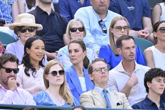 Tennis - Wimbledon 2026 - ITF - The Championships - 02 06 2026 - Tennis - Wimbledon 2026 - ITF - The Championships - 02 06 2026 - Kate Princesse de Galles assiste au match sur le court numero 1 en compagnie d Andy Murray - Amgleterre London  Copyright: xChryslenexCaillaud Psnewzx