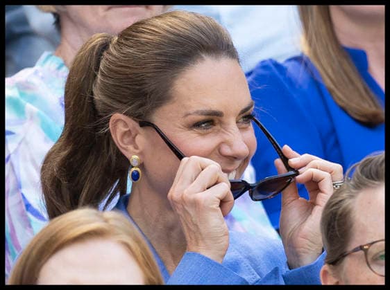 . 02 07 2026. London, United Kingdom. Kate Middleton, the Princess of Wales ,watches the British player Katie Swan on Court One on day four of the Wimbledon Tennis Championships in London.  xStephenxLockx xi-Imagesx IIM-26878-0055