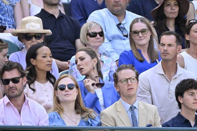 Tennis - Wimbledon 2026 - ITF - The Championships - 02 06 2026 - Tennis - Wimbledon 2026 - ITF - The Championships - 02 06 2026 - Kate Princesse de Galles assiste au match sur le court numero 1 en compagnie d Andy Murray - Amgleterre London  Copyright: xChryslenexCaillaud Psnewzx