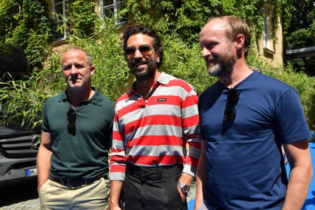 Florian Brueckner, Elyas M Barek und Maximilian Brueckner beim FFF Bayern Empfang am 2.07.2026 im Rahmen vom Filmfest in Muenchen Florian Brueckner, Elyas M Barek and Maximilian Brueckner attend the FFF Bayern reception on July 2, 2026 at Praterinsel during the Munich Film Festival in Munich, Germany FFF Empfang beim Filmfest Muenchen *** Florian Brueckner, Elyas M Barek, and Maximilian Brueckner at the FFF Bayern reception on July 2, 2026, as part of the Munich Film Festival in Munich Florian Brueckner, Elyas M. Barek, and Maximilian Brueckner attend the FFF Bayern reception on July 2, 2026, at Praterinsel during the Munich Film Festival in Munich, Germany. FFF Reception at the Munich Film Festival 