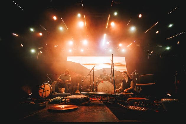 Sirom live at Roskilde Festival 2026 Roskilde, Denmark. 02nd, July 2026. The Slovenian trio Sirom performs a live concert during the Danish music festival Roskilde Festival 2026 in Roskilde. Denmark, Roskilde  Copyright: xGonzalesxPhoto ChristianxHjorthx