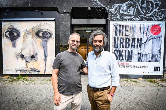 Ausstellung The Urban Skin von Pietro Ruffo und Jan Bauer im Streetart-Museum Urban Nation ** NUR FÜR REDAKTIONELLE ZWECKE ** EDITORIAL USE ONLY **<p>Ausstellung The Urban Skin von Pietro Ruffo und Jan Bauer im Streetart-Museum Urban Nation, fotografiert am 02.07.2026 in Berlin Berlin Berlin Berlin Copyright: MaurizioxGambarini *** Exhibition The Urban Skin by Pietro Ruffo and Jan Bauer at the Street Art Museum Urban Nation ** FOR EDITORIAL USE ONLY ** EDITORIAL USE ONLY ** p Exhibition The Urban Skin by Pietro Ruffo and Jan Bauer at the Urban Nation Street Art Museum, photographed on July 2, 2026, in Berlin Berlin Berlin Berlin Copyright MaurizioxGambarini Copyright: MaurizioxGambarini doc86jktkdtveh6wzkkr98 ,EDITORIAL USE ONLY