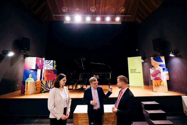 Johann Wadephul (CDU), Bundesaussenminister, aufgenommen im Rahmen eines Besuchs des Goethe-Institut Sao Paulo in Sao Paulo, 02.07.2026. Fotografiert im Auftrag des Auswaertigen Amtes (AA) Sao Paulo Brasilien *** Johann Wadephul (CDU), Federal Minister of Foreign Affairs, photographed during a visit to the Goethe-Institut São Paulo in São Paulo on July 2, 2026. Photographed on behalf of the Federal Foreign Office (AA) in São Paulo, Brazil. Copyright: xFelixxZahnx