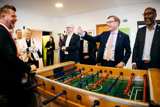 Johann Wadephul (CDU), Bundesaussenminister, aufgenommen im Rahmen eines Besuchs des Goethe-Institut Sao Paulo in Sao Paulo, 02.07.2026. Fotografiert im Auftrag des Auswaertigen Amtes (AA) Sao Paulo Brasilien *** Johann Wadephul (CDU), Federal Minister of Foreign Affairs, photographed during a visit to the Goethe-Institut São Paulo in São Paulo on July 2, 2026. Photographed on behalf of the Federal Foreign Office (AA) in São Paulo, Brazil. Copyright: xFelixxZahnx