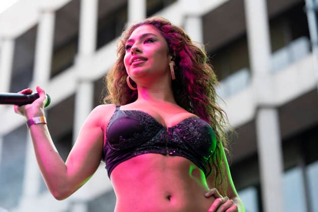 July 2, 2026, Madrid, Spain: Singer CORA ALDARA performing during the MADO 2026 Festival, in the Plaza de las Reinas. Madrid Spain  - ZUMAs197 20260702_aaa_s197_035 Copyright: xAtilanoxGarciax