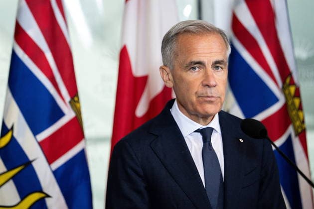 News Themen der Woche KW27 July 2, 2026, Vancouver, Bc, CANADA: Prime Minister Mark Carney speaks during an announcement in Vancouver, on Thursday, July 2, 2026. Vancouver CANADA  - ZUMAc35_ 20260702_zaf_c35_016 Copyright: xEthanxCairnsx