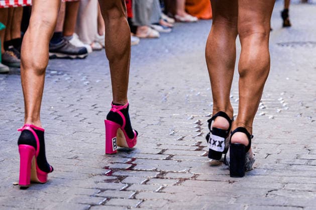 27th Edition of the MADO High-Heel Race Several people run during the 27th edition of the High-Heel Race on Pelayo Street on July 2, 2026, in Madrid, Spain. The 2026 Madrid LGBTIQ Pride Festival hosts the traditional High-Heel Race, hosted by artist Chumina Power. It is a festive sporting event in which participants must complete the course while wearing heels up to 15 centimeters high. JULY 2, 2026 Carlos Lujá Madrid, Spain  Copyright: xCarlosxLujanx 7638976