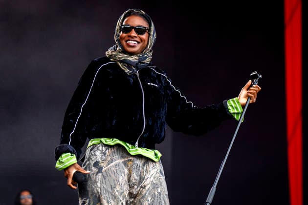 Roskilde Festival 2026 Little Simz on the Orange stage at Roskilde Festival on Thursday, July 2, 2026. (Photo: Sebastian Elias Uth Ritzau Scanpix) , Denmark *** Roskilde Festival 2026: Little Simz on the Orange Stage at Roskilde Festival on Thursday, July 2, 2026. Photo by Sebastian Elias Uth, Ritzau Scanpix, Denmark  Copyright: Ritzau Scanpix SebastianxEliasxUthx spdk20260702-190311-L