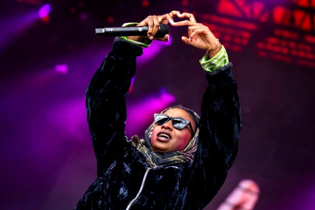 Roskilde Festival 2026 Little Simz on the Orange Stage at Roskilde Festival on Thursday, July 2, 2026. (Photo: Sebastian Elias Uth Ritzau Scanpix) , Denmark *** Roskilde Festival 2026: Little Simz on the Orange Stage at Roskilde Festival on Thursday, July 2, 2026. Photo by Sebastian Elias Uth, Ritzau Scanpix, Denmark  Copyright: Ritzau Scanpix SebastianxEliasxUthx spdk20260702-190324-L