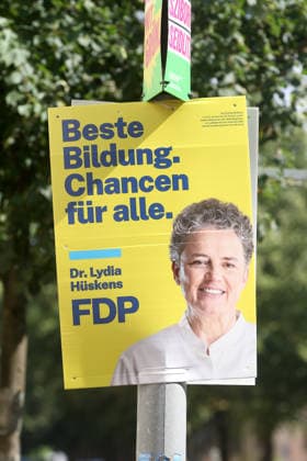 Wahlplakate zur Landtagswahl in Sachsen-Anhalt in Magdeburg Magdeburg, 02.07.2026 Wahlplakate von FDP zur bevorstehenden Landtagswahl in Sachsen-Anhalt in Magdeburg Sachsen-Anhalt *** Election posters for the state election in Saxony-Anhalt in Magdeburg Magdeburg, July 2, 2026 FDP election posters for the upcoming state election in Saxony-Anhalt in Magdeburg, Saxony-Anhalt Copyright: xMatthiasxGränzdörferx