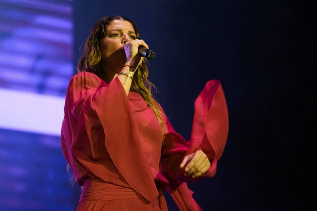 IPA86318190 - Rome, Italy. July 2, 2026. Emma—the stage name of Emmanuela Marrone—performs live at the Rock in Roma Festival at the Ippodromo delle Capannelle. Photo by Roberto Bettacchi  Copyright: xRobertoxBettacchi LiveMediax xx 86318190