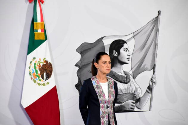 Mexican President Claudia Sheinbaum USMCA Conference Mexican President Claudia Sheinbaum Pardo speaks about the USMCA and the stability of the Mexican peso during a briefing conference at the National Palace on July 2, 2026 in Mexico City, Mexico. (Photo by Luis Barron Eyepix Group) Copyright: xLuisxBarronx xEyepixxGroupx LB_02072026_190788
