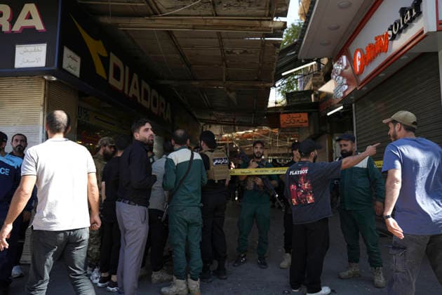 Damascus Cafe Blast Aftermath Investigated Syrian security personnel and members of the public gather in a commercial passage outside a cordoned-off cafe in central Damascus, Syria, on July 2, 2026. An explosive device detonated inside a cafe in the al-Hijaz area near the Palace of Justice, killing people and injuring others, Syrian authorities said. Damascus Damascus Syria Copyright: xOmarxAlbamx